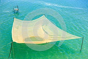 Fishing nets on the Thu Bon River near Hoi An