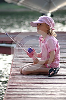 Fishing off dock