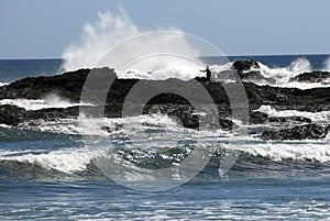 Fishing off the Rocks - New Zealand