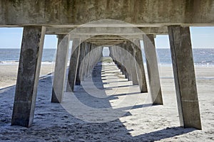 Fishing pier at the beach