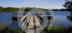 Fishing Pier in Blue Lake