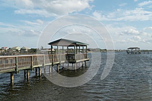 Fishing Pier at Flageler Florida along the Intercoastal waterway