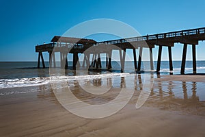 The fishing pier at Tybee Island, Georgia.