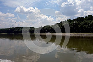 Fishing places on the Danube arms