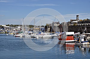 Fishing port of Concarneau in France photo