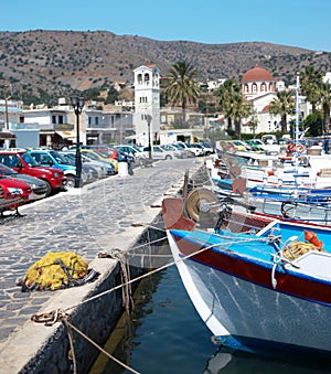 Fishing port in Crete island