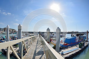 Fishing port in Miaoli, Taiwan.