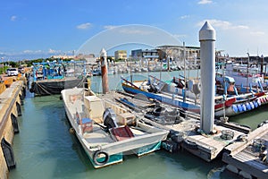 Fishing port in Miaoli, Taiwan.