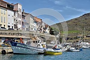 Fishing port of Port-Vendres in France