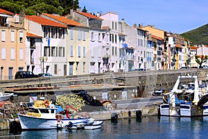 Fishing port of Port Vendres in France