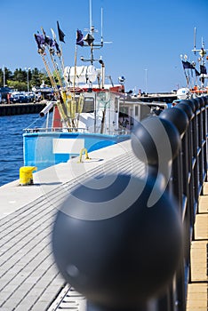 Fishing port of Ustka, Poland photo