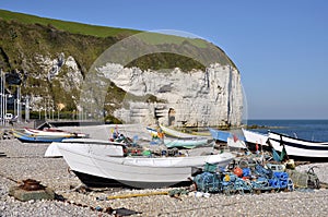 Fishing port of Yport in France