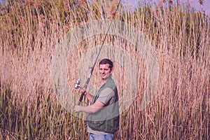 Fishing- portrait of fisherman