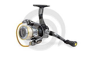 Fishing reel with braided tread.