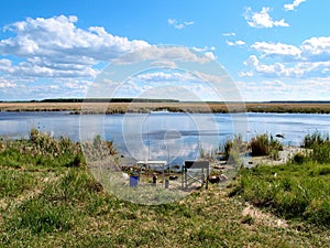 Fishing on the river Yaman photo