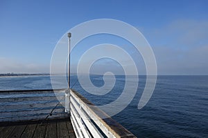 Fishing Rod in a Farmost Corner of Crystal Pier, Pacific Beach, San Diego, CA