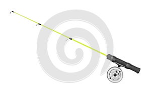 Fishing rod isolated on white