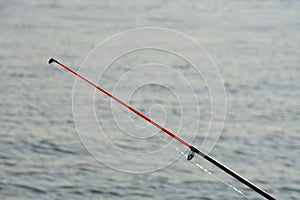 Fishing rod red fishing rod