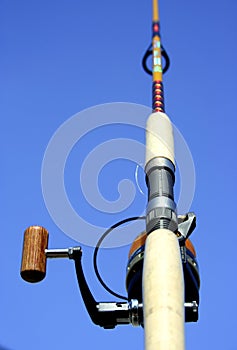 Fishing rod and spining reel photo