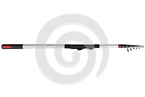 Fishing rod spinning ring with close-up. Fishing rod. Rod rings isolated on white background with clipping path .Fishing tackle. F