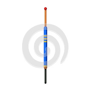 Fishing rod vector icon.Cartoon vector icon isolated on white background fishing rod.