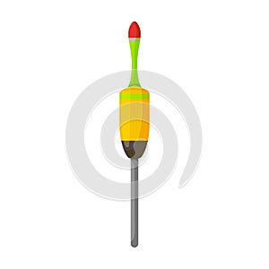 Fishing rod vector icon.Cartoon vector icon isolated on white background fishing rod.