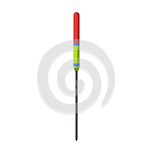 Fishing rod vector icon.Cartoon vector icon isolated on white background fishing rod.