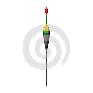 Fishing rod vector icon.Cartoon vector icon isolated on white background fishing rod.