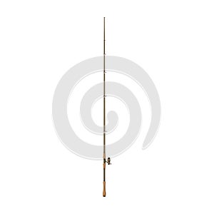 Fishing rod vector icon.Cartoon vector icon isolated on white background fishing rod.