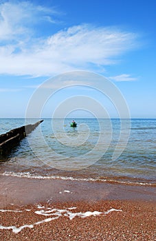 Fishing in the sea