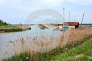 Fishing shacks