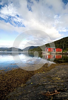 Fishing shacks