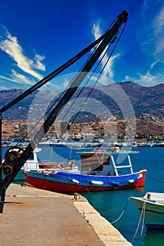 Fishing ship in the port of Sitia