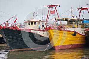 The fishing ships