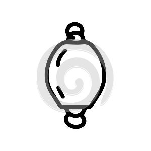 fishing sinker line vector doodle simple icon