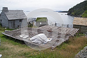 Fishing stage at Random Passage Newfoundland