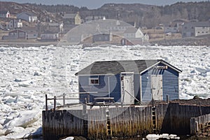 Fishing stages in the town of Twillingate
