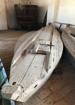 Fishing station in the Valli di Comacchio, fish basin of Comacchio, Comacchio, Italy