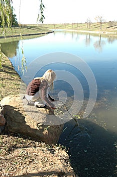 Fishing With a stick