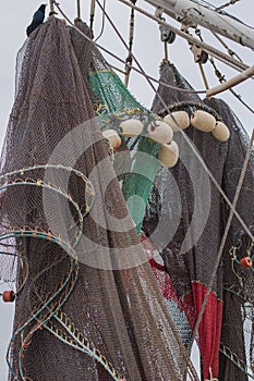 Fishing Supplies Hang on Boat