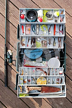 Fishing Tackle Box and Gear