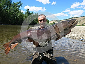 Fishing - taimen fish