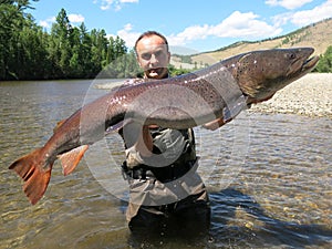 Fishing - taimen fish