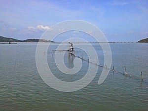 Fishing tools in Songkhla Lake , Thailand