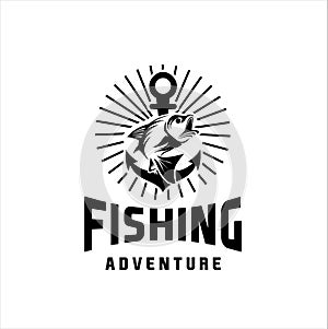 Fishing Tournament vector design logo collection