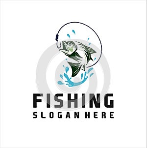 Fishing Tournament vector design logo collection