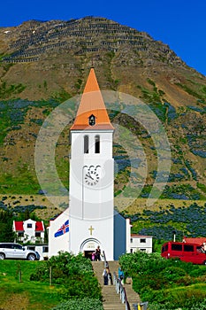 The fishing town Siglufjordur