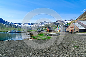 The fishing town Siglufjordur