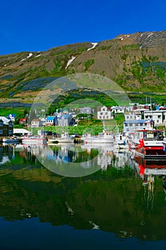 The fishing town Siglufjordur