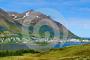 The fishing town Siglufjordur